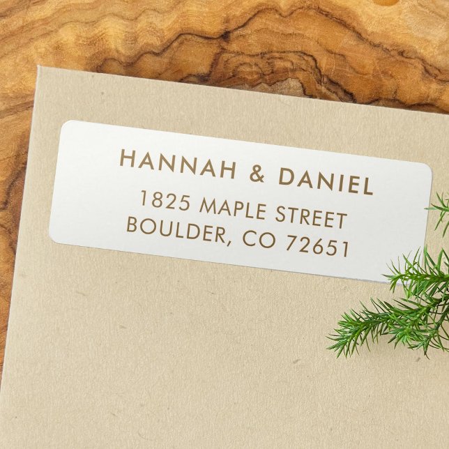 Simple Modern Elegant Return Address Label (Creator Uploaded)