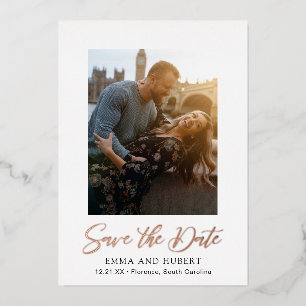 Simple Modern Elegant Wedding Save the Date