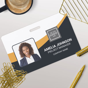 Simple Modern Employee Photo ID Badge