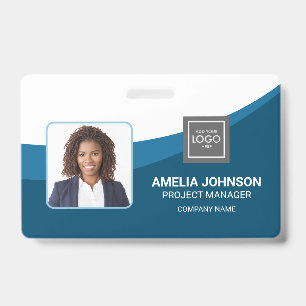 Simple Modern Employee Photo ID Badge
