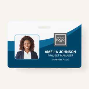 Simple Modern Employee Photo ID Badge