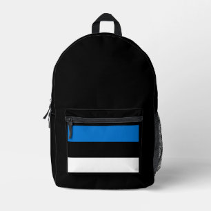 Simple Modern Estonia Flag National Souvenir Printed Backpack