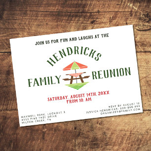 Simple, Modern Family Reunion Invitation
