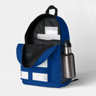 Simple Modern Finland Finnish Flag Souvenir Printed Backpack