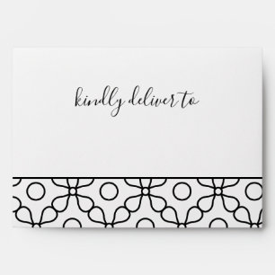 Simple Modern Fiorellino Wedding Invitation Envelopes