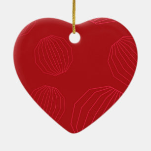 Simple, modern, flowing Christmas ornaments