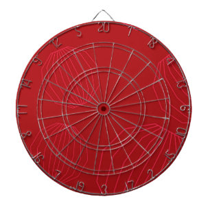 Simple, modern, flowing Christmas ornaments Dartboard