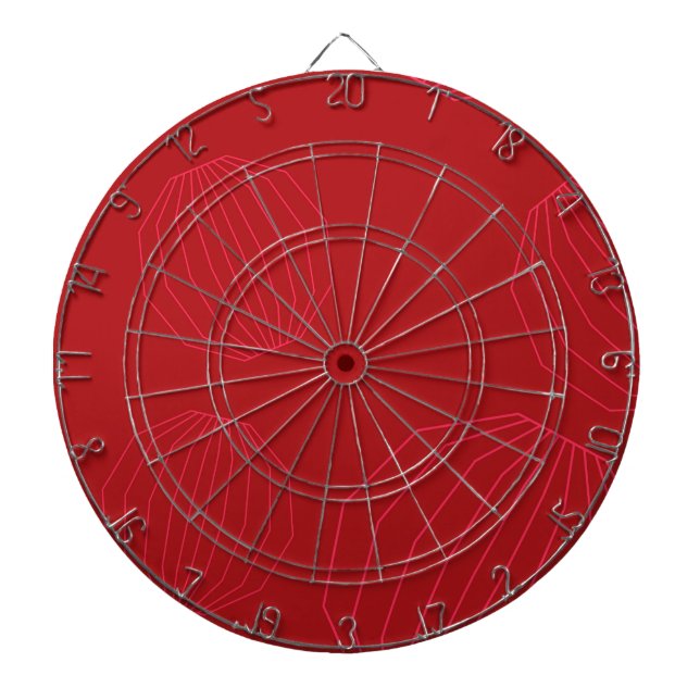 Simple, modern, flowing Christmas ornaments Dartboard (Front)