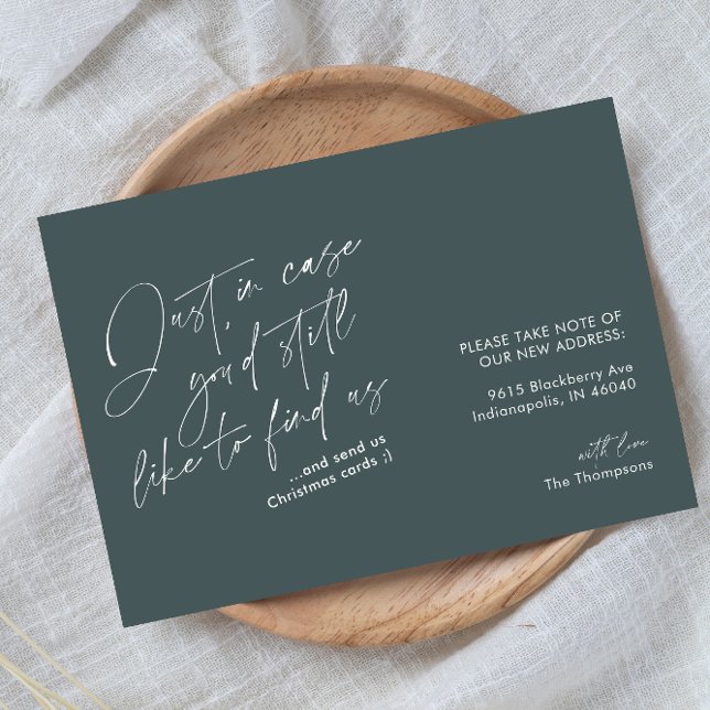 Simple Modern Funny Green Moving Announcement (Creator Uploaded)