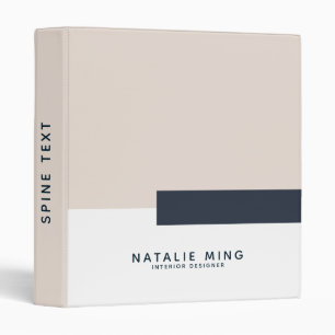 Simple Modern Geometric Professional Binder