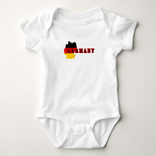 Simple Modern Germania Germany Art Letter Souvenir Baby Bodysuit