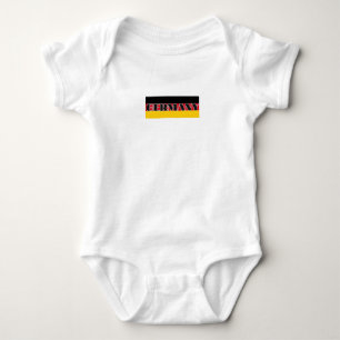 Simple Modern Germany german flag Souvenir Baby Bodysuit