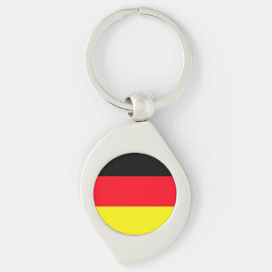 Simple Modern Germany National Flag Souvenir Keychain