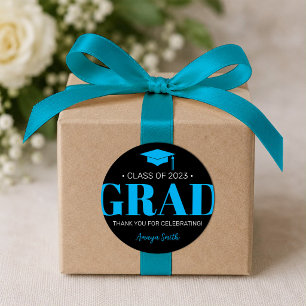 Simple Modern GRAD Graduation Gift Sticker