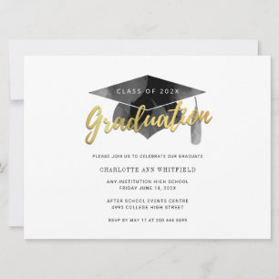 Simple Modern Graduation 2025 Party Invitation