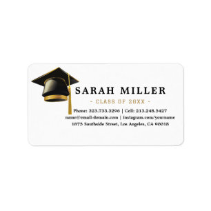 Simple Modern Graduation Label
