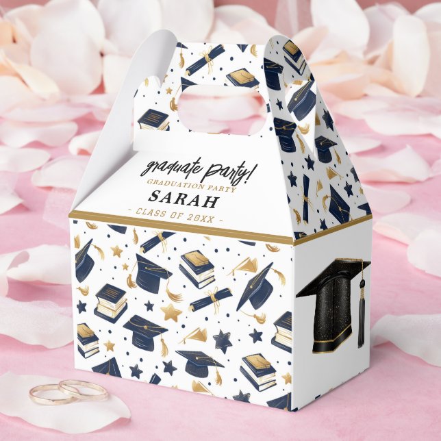 Simple Modern Graduation Party  Favor Box (Wedding)
