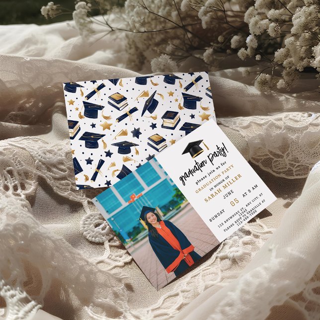 Simple Modern Graduation Party Invitations (Creator Uploaded)