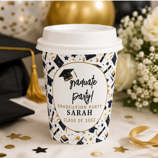 Simple Modern Graduation Party  Paper Cups (Simple Modern Graduation Party Paper Cups)