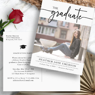 Simple Modern Graduation Postcard