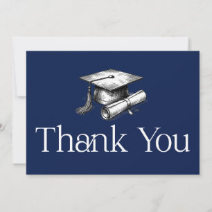 Simple Modern Graduation Thank You Invitation