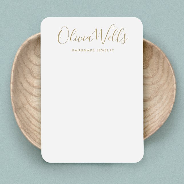 Simple Modern Grey Grey  Gold Earring Display Card (Creator Uploaded)