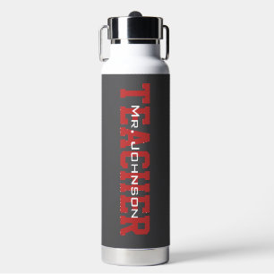 Simple Modern Grey Teacher Water Bottle