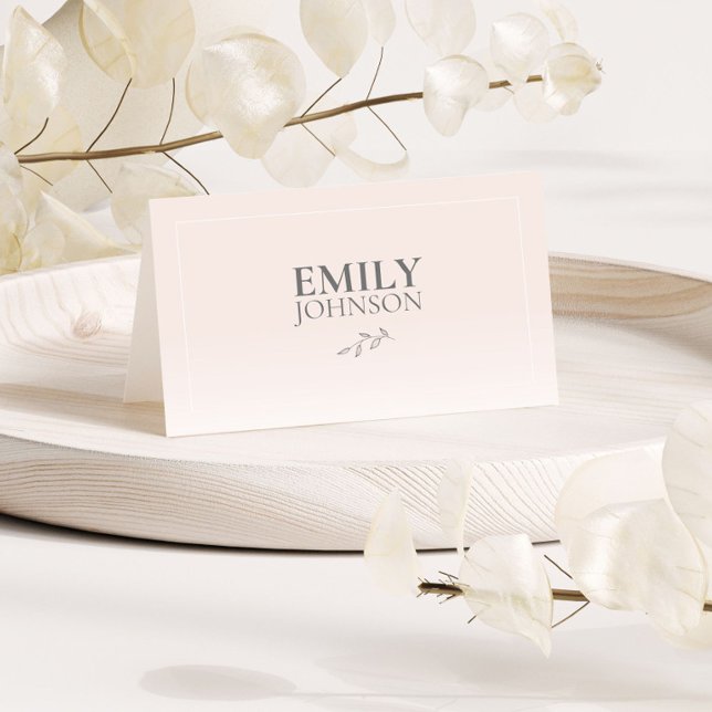 Simple Modern Guest Name Place Card (Creator Uploaded)