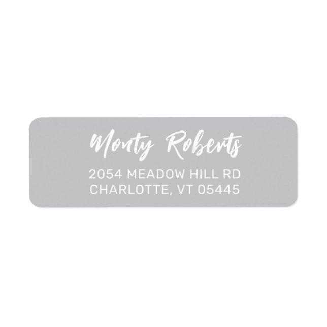 Simple Modern Hand Sketched | Return Address (Front)