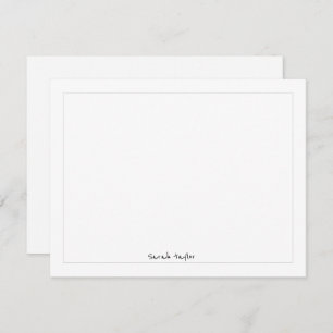 Simple Modern Handwriting Personalized Stationery Card