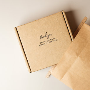 Simple Modern Handwriting Thank You Business Self-inking Stamp