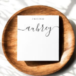 Simple Modern Handwritten Calligraphy Notepad<br><div class="desc">Simple note card features a modern handwritten calligraphy for your name.</div>