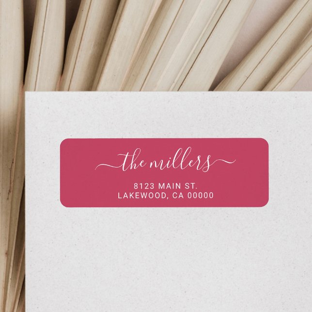 Simple Modern Handwritten Family Red (Créateur téléchargé)