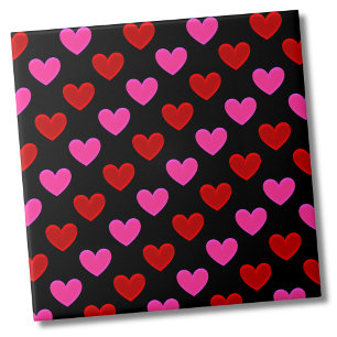 Simple Modern Heart Pattern Tile