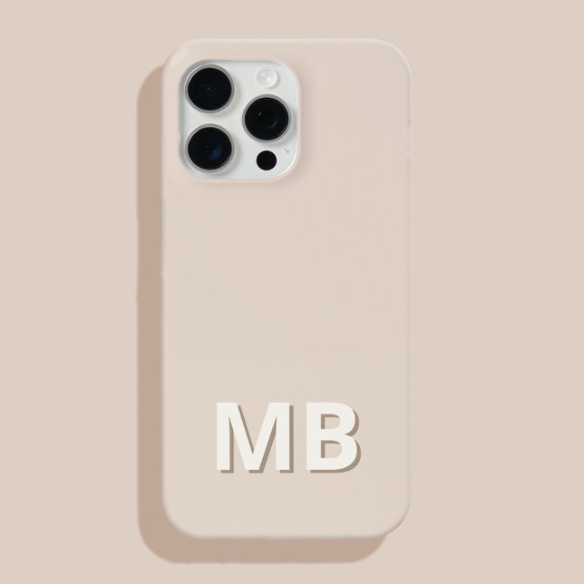 Simple Modern Initial Monogram Case-Mate iPhone Case (Creator Uploaded)