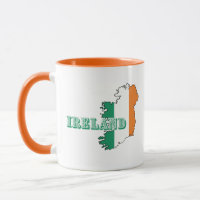 Simple Modern ireland irish Art Map Flag Souvenir