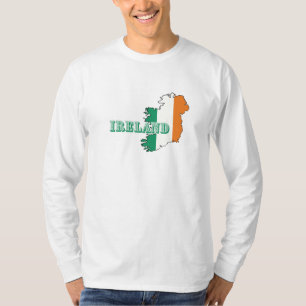 Simple Modern ireland irish Art Map Flag Souvenir T-Shirt