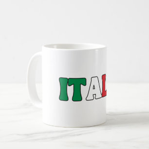Simple Modern Italy National Flag Apparel Coffee Mug