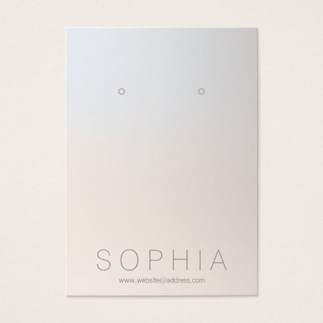Simple Modern Jewellery Designer Earring Display (Front)
