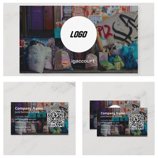 Simple Modern Junk Removal Business Card (Simple Modern Junk Removal Business Card
)