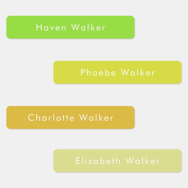 Simple Modern Kids Names Custom Waterproof (Group)