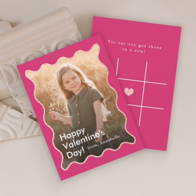 Simple Modern Kids Photo Classroom Valentine's Card (Creator Uploaded)