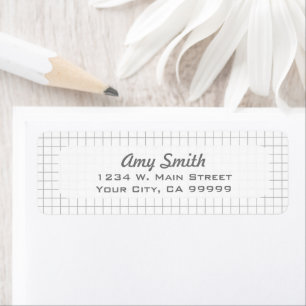 Simple Modern Light Grey Grid Geometric Pattern