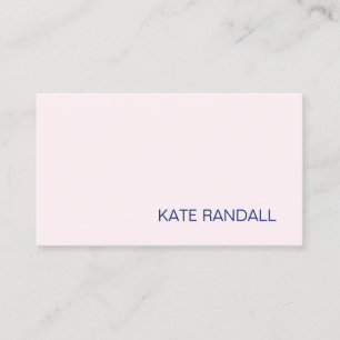 Simple Modern Light Pink Beauty Professional Business Card