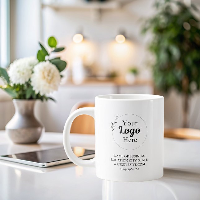 Simple modern Logo professional  Large Coffee Mug (Creator Uploaded)