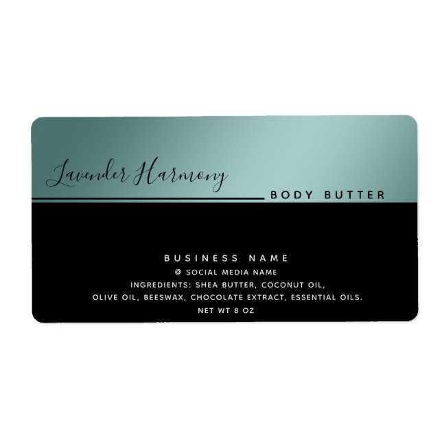 Simple modern luxury typography black product (Front)