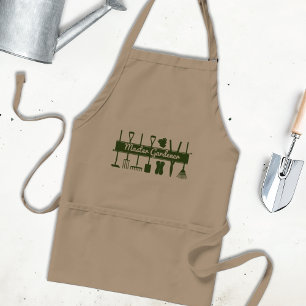 Simple Modern Master Gardener Custom Standard Apron
