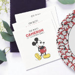 Simple Modern Mickey Mouse Birthday Napkin<br><div class="desc">Celebrate your child's Birthday with these simple and modern Mickey Mouse Birthday napkins! Personalize by adding your child's name and age!</div>