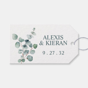 Simple Modern Minimal Eucalyptus Branch Gift Tags