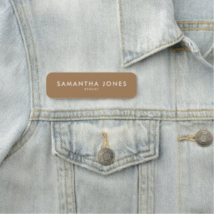 Simple Modern Minimal Name Tag